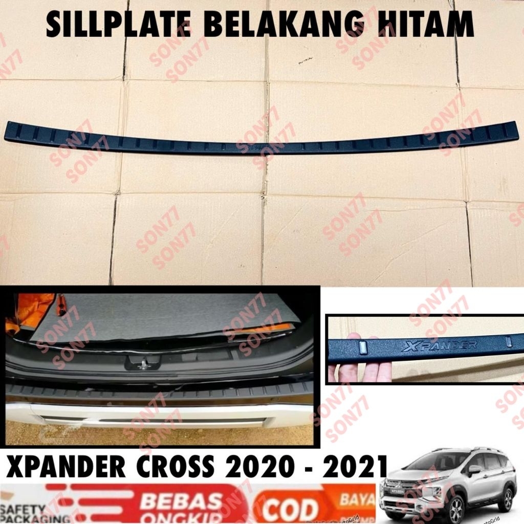 Sillplate Belakang Xpander / Xpander Cross 2017 2018 2019 2020 2021 Hitam Black - Sporty