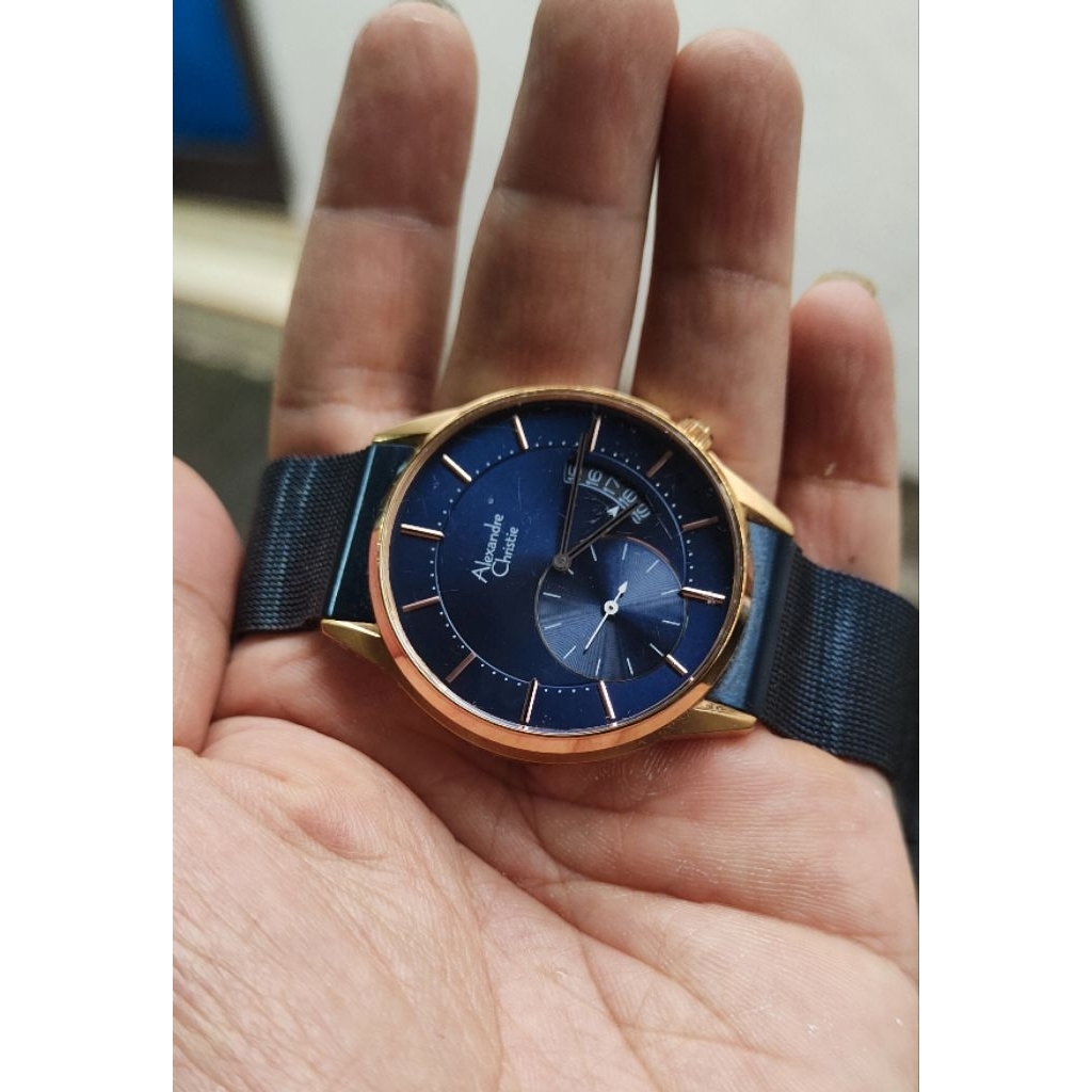 jam tangan original Alexandre Christie pria second bekas