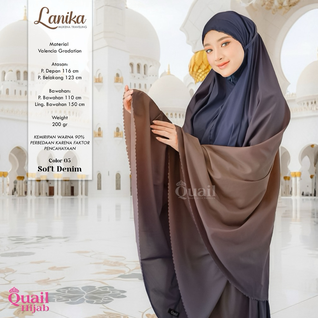 Quail Hijab - MUKENA LANIKA TRAVELING ORI QUAIL