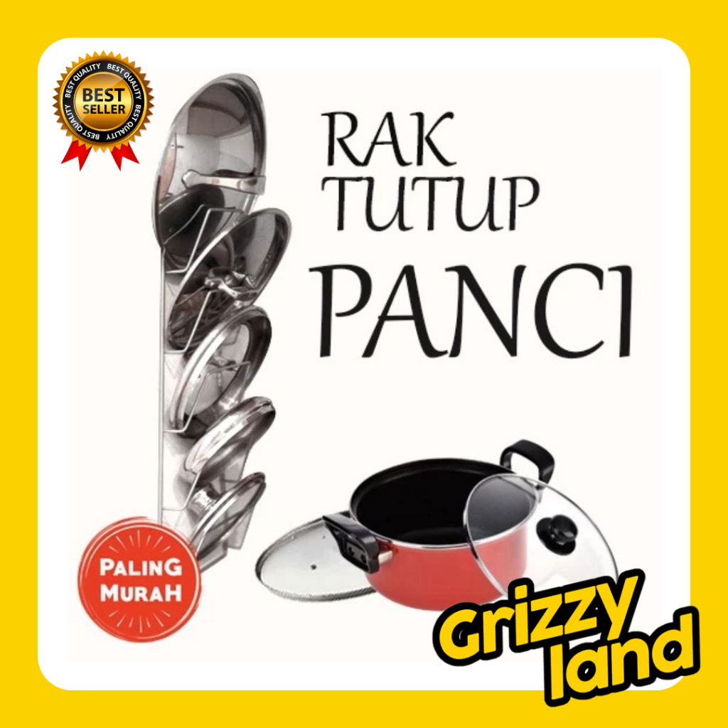 Rak Tutup Panci Gantung Bahan Besi Tebal