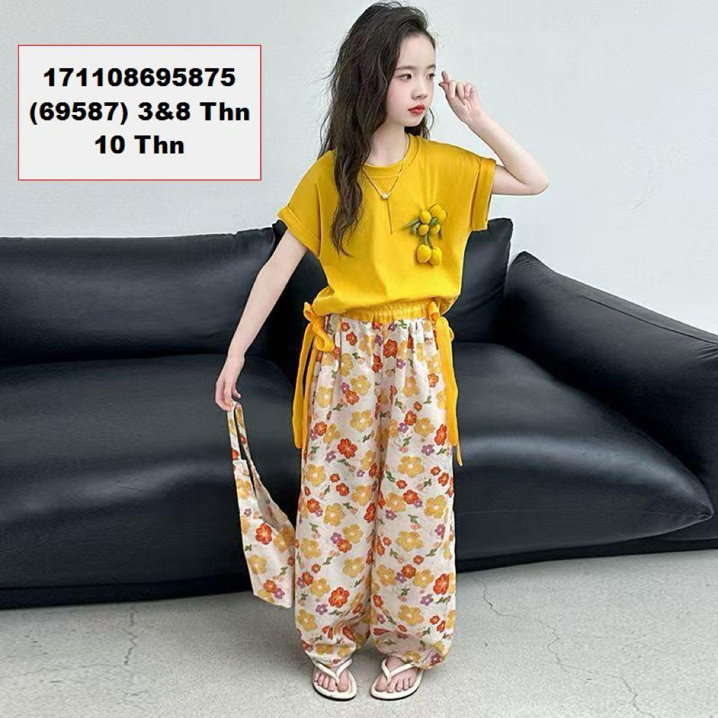 [COD] set kulot katun atasan Korean bunga 2-4&7-8th