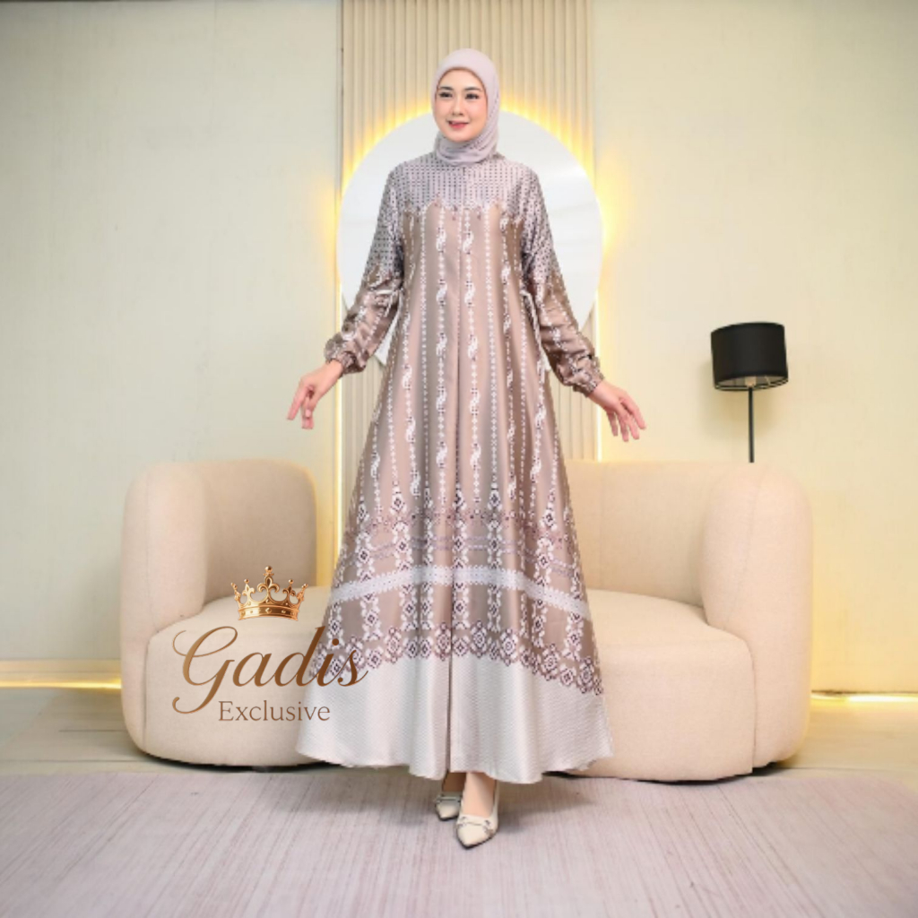 Dress pesta armani silk bahan jatuh dan adem | baju couple-an keluarga terbaru | baju seragam pengaj