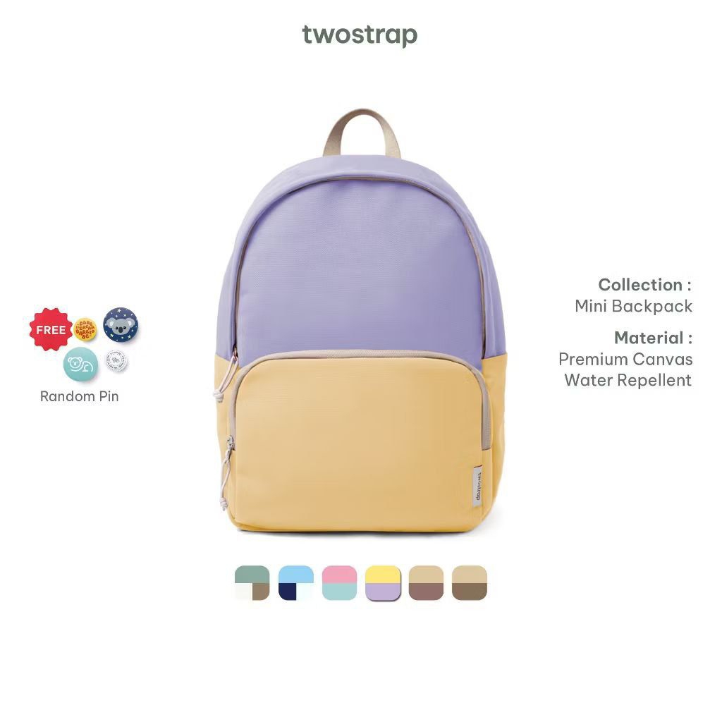 TWOSTRAP - Mini Woofly Backpack - Tas Ransel Laptop Wanita 12 inch