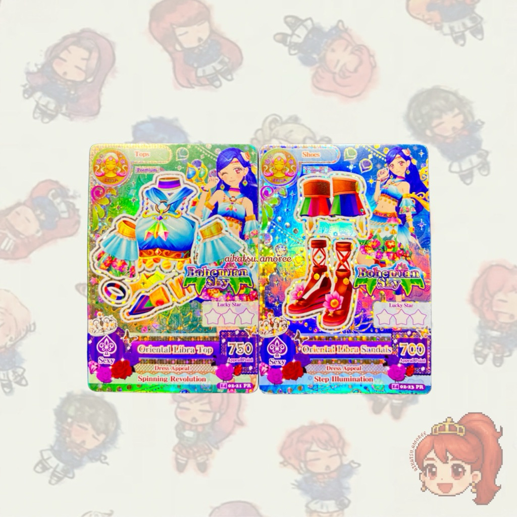 Aikatsu Premium Bohemian Sky Oriental Libra Top + Shoes Sora Kazesawa