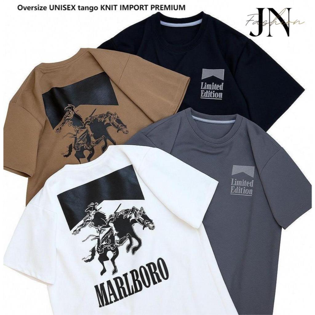 Kaos Ovesize MARLBORO Limited Edition Bahan Tango Premium Knit Import Oversized T-Shirt Premium Keki