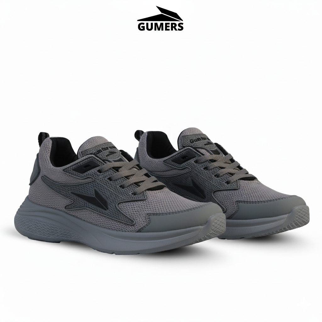 Sneakers gumers WFA GRAY,sepatu pria dan wanita,sepatu sekolah,kerja,santai,olahraga,running,GYM