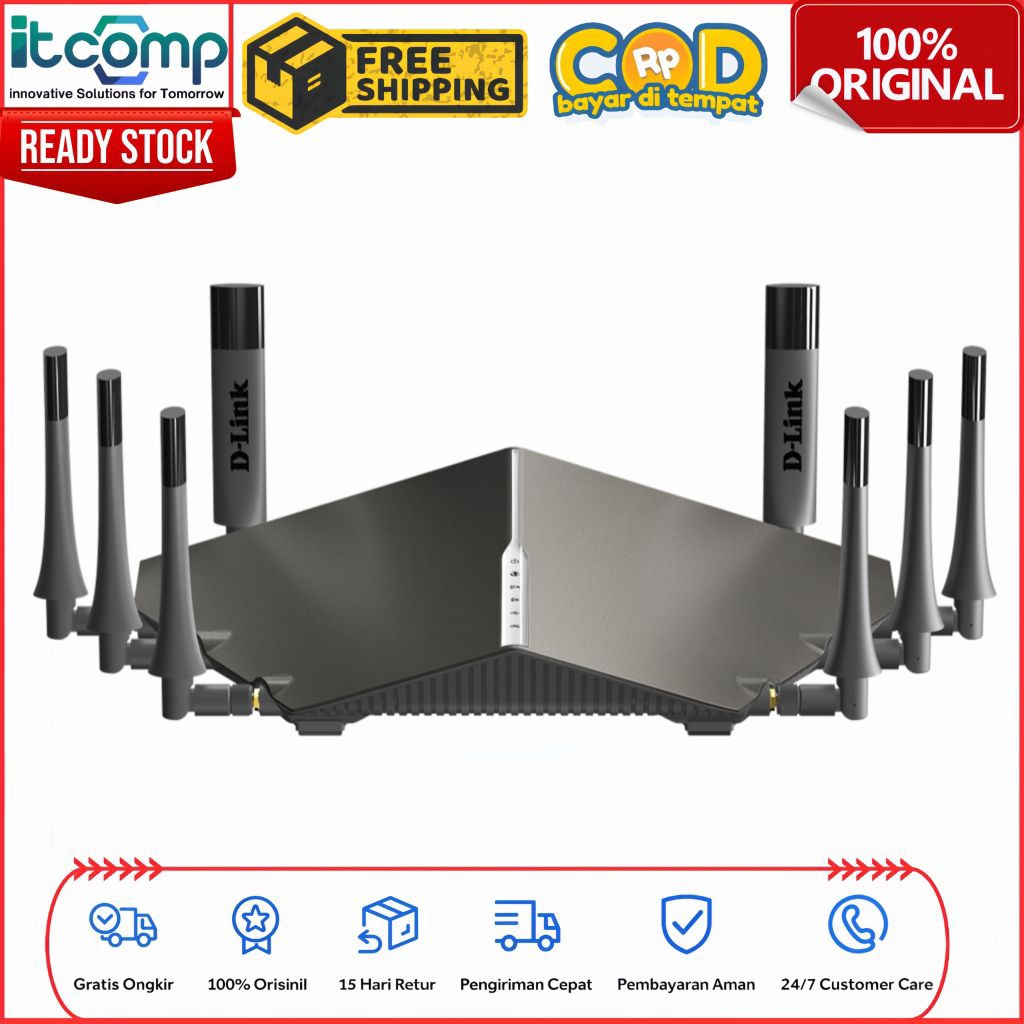 D-Link DIR-895L/LE AC5300 Wi-Fi 5 Ultra Tri Band Gigabit Managed Router Non-PoE