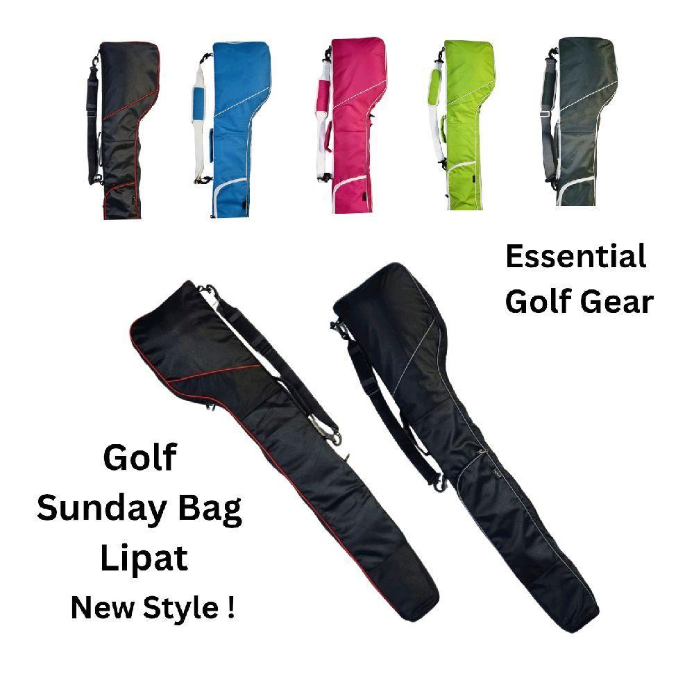 Golf Sunday Bag Lipat Tas Driving Golf Ringan Praktis