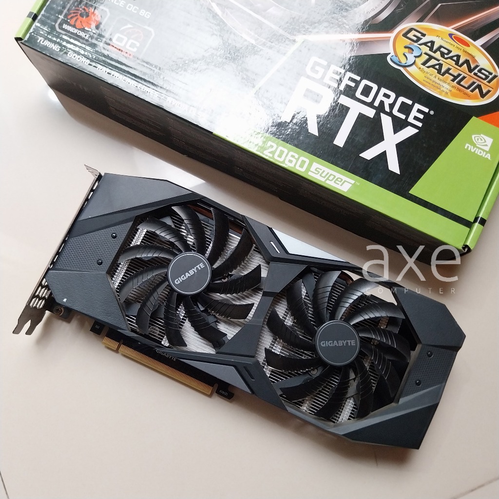 RTX 2060 Super 8gb Gigabyte Fullset normal no minus