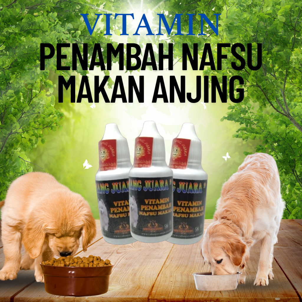 Vitamin Penambah Nafsu Makan Anjing 30ML - Meningkatkan Nafsu Makan pada Anjing
