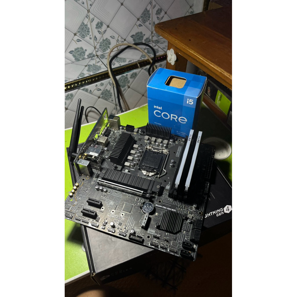 Core I5 11400F + MSI B560M Pro-VDH Plus Wifi + PNY XLR8 DDR4 32gb + Nvme 512gb Gen 4th