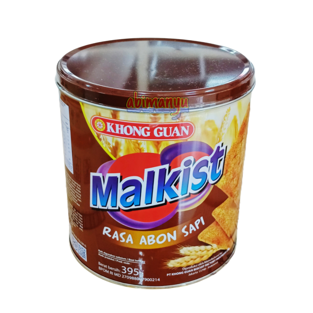 biskuit khong guan malkist abon kaleng 395 gram