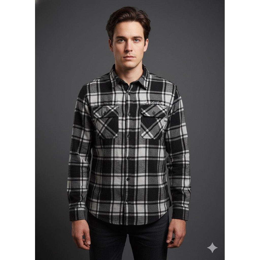 kemeja Flanel pria Spyderbilt size M
