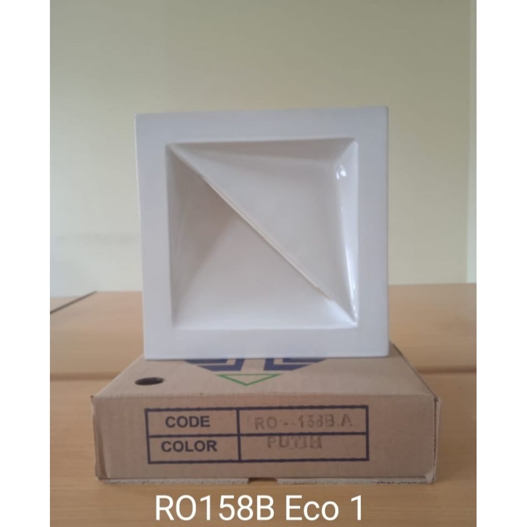 Roster Lubang Angin Keramik Eco 158B Putih