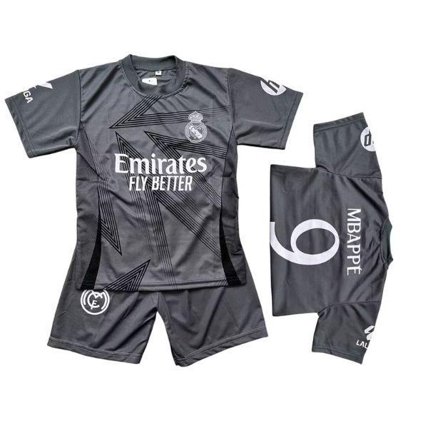 Setelan Baju Bola Anak Real Madrid Mbappe Untuk Usia 6 Bulan - 15 Tahun Uniseks Cowok Cewek Bisa Pak