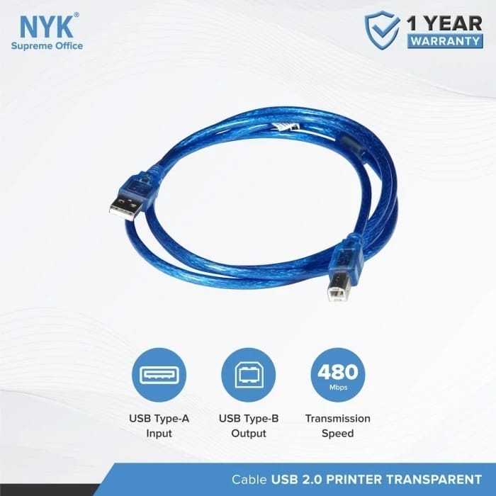 NYK Kabel USB Printer High Speed / Kabel USB Printer