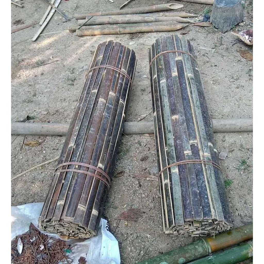 bilah bambu hitam panjang 150cm