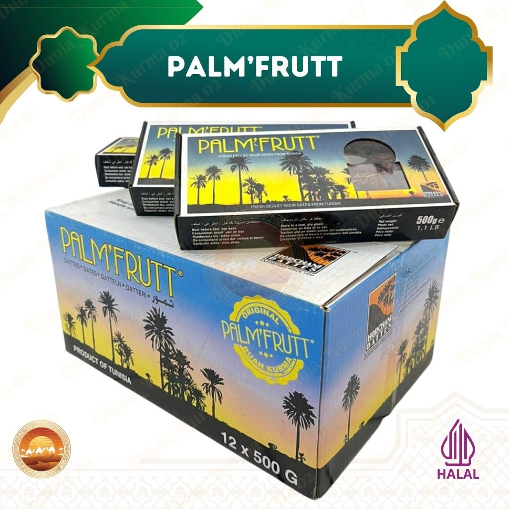 Kurma Tangkai Palm Fruit 1 dus isi 12×500gr
