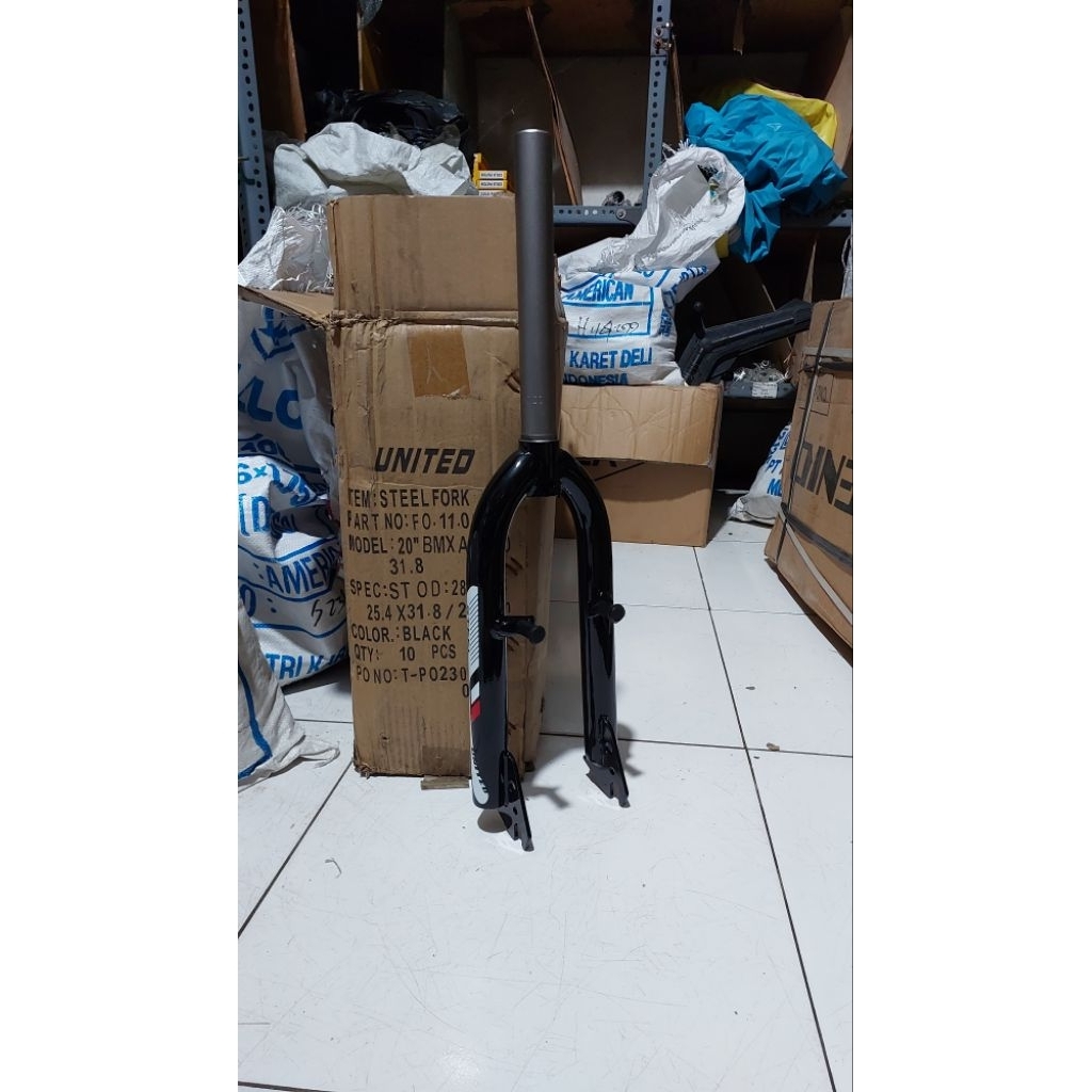 Fork sepeda bmx 20 oversize United steel