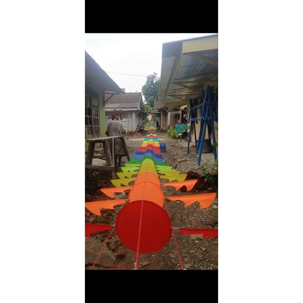 Layangan naga dm 25cm 96 keping full kain