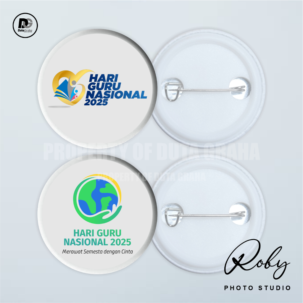 [PIN PRESS] HARI GURU NASIONAL 2025 Pin Bros Aksesoris Souvenir PNS ASN PGRI HGN KEMENDIKDASMEN KEME
