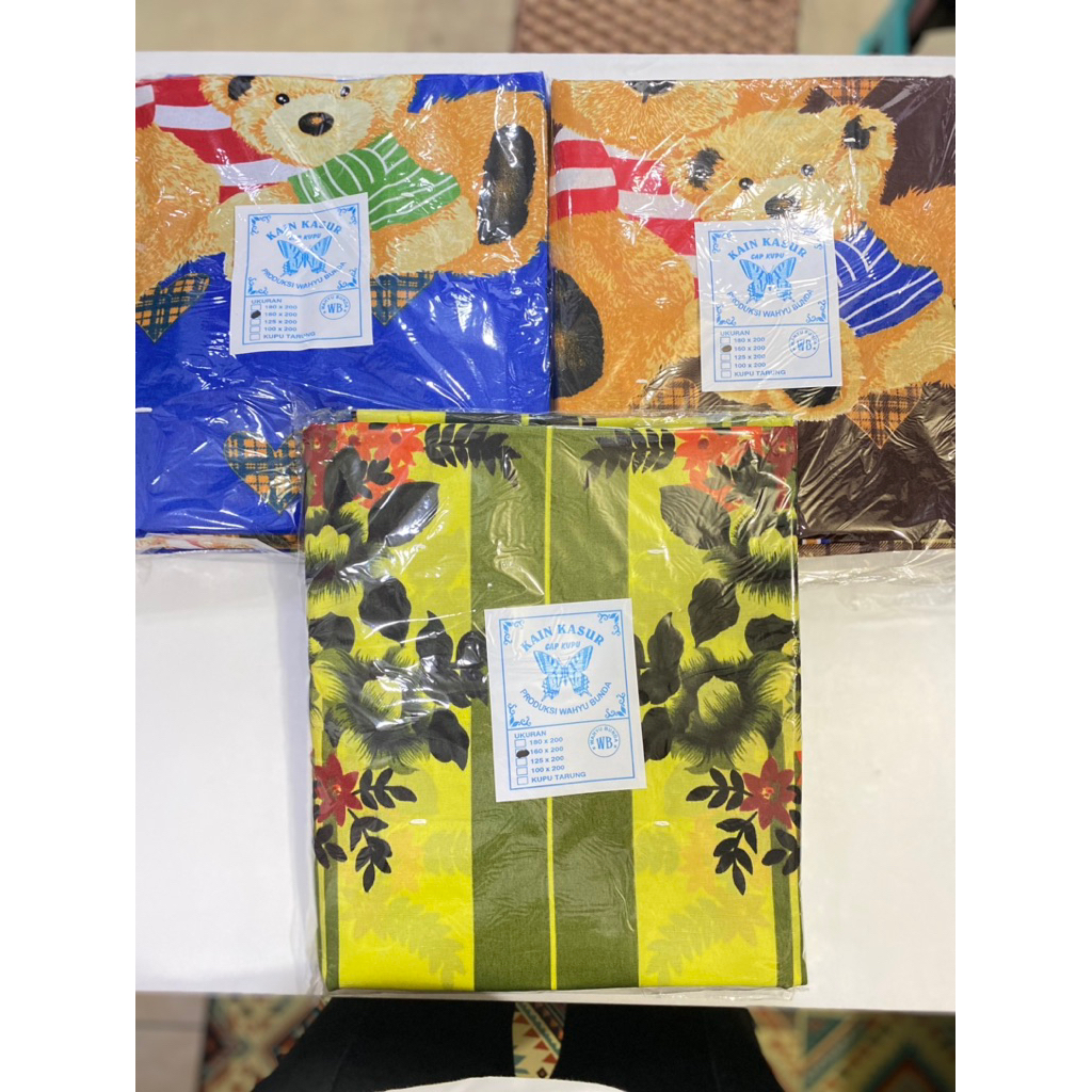 URUNG KASUR ISI KAPUK UKURAN 160x200 I KAIN KASUR ISI KAPUK MOTIF BUNGA DAN BONEKA