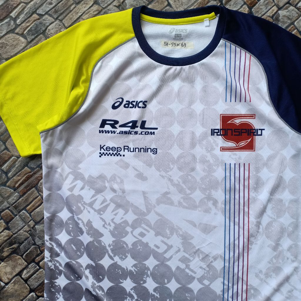Kaos Jersey dry fit running ASICS brand official original