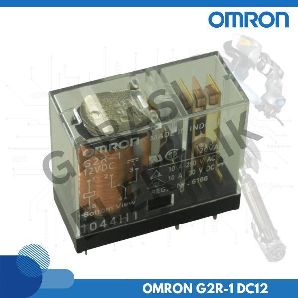 OMRON G2R-1 DC12 Relay Through Hole 12VDC SPDT 10A 380VAC 125VDC 3800VA 1250W Non Latching PC Pin