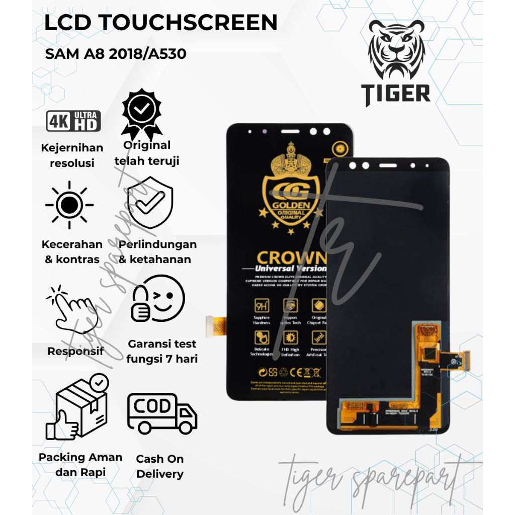 LCD TOUCHSCREEN SAMSUNG A8 2018 / LCD SAMSUNG A530 FULLSET