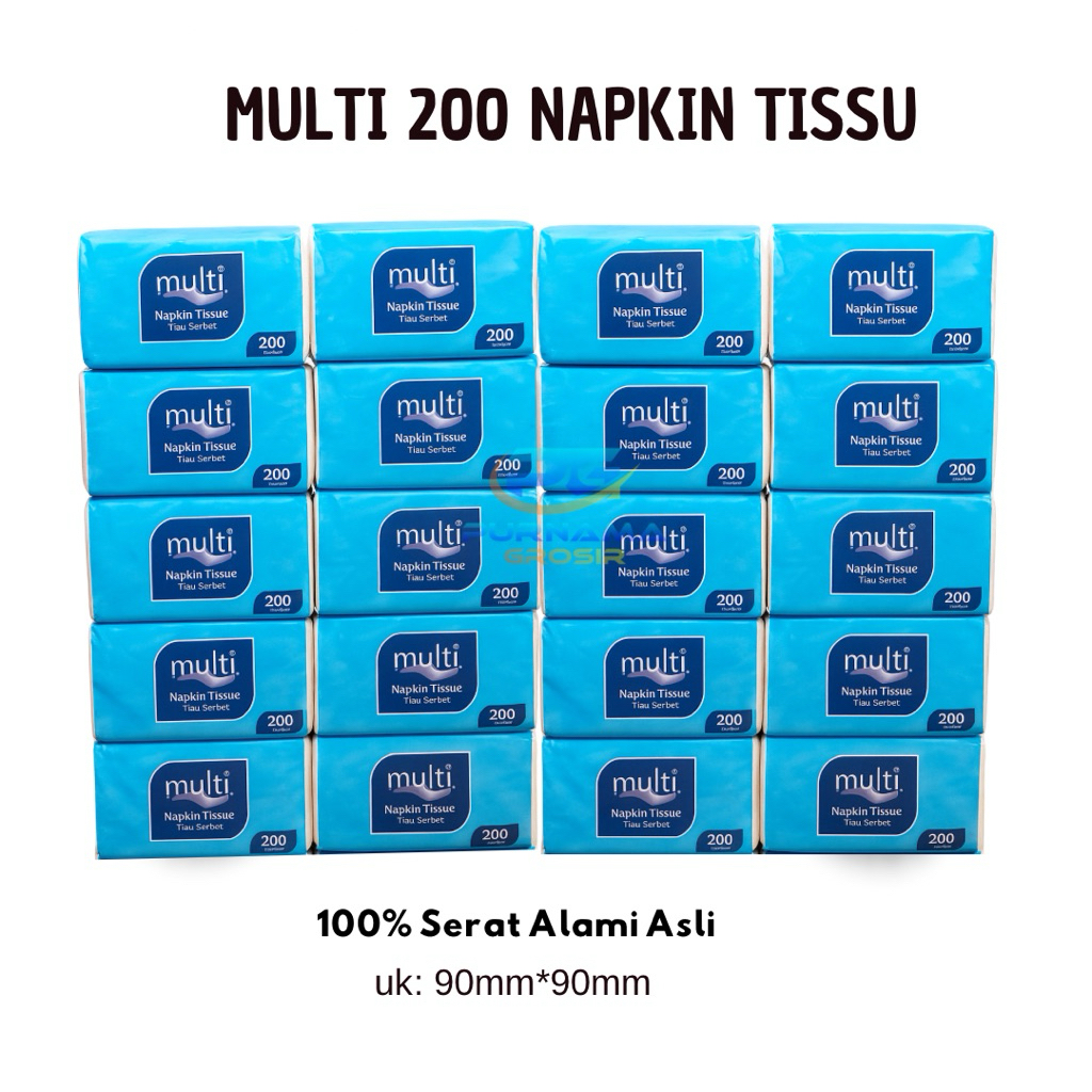 (20 Pack) Tisu Multi Napkin tissue 200 sheet