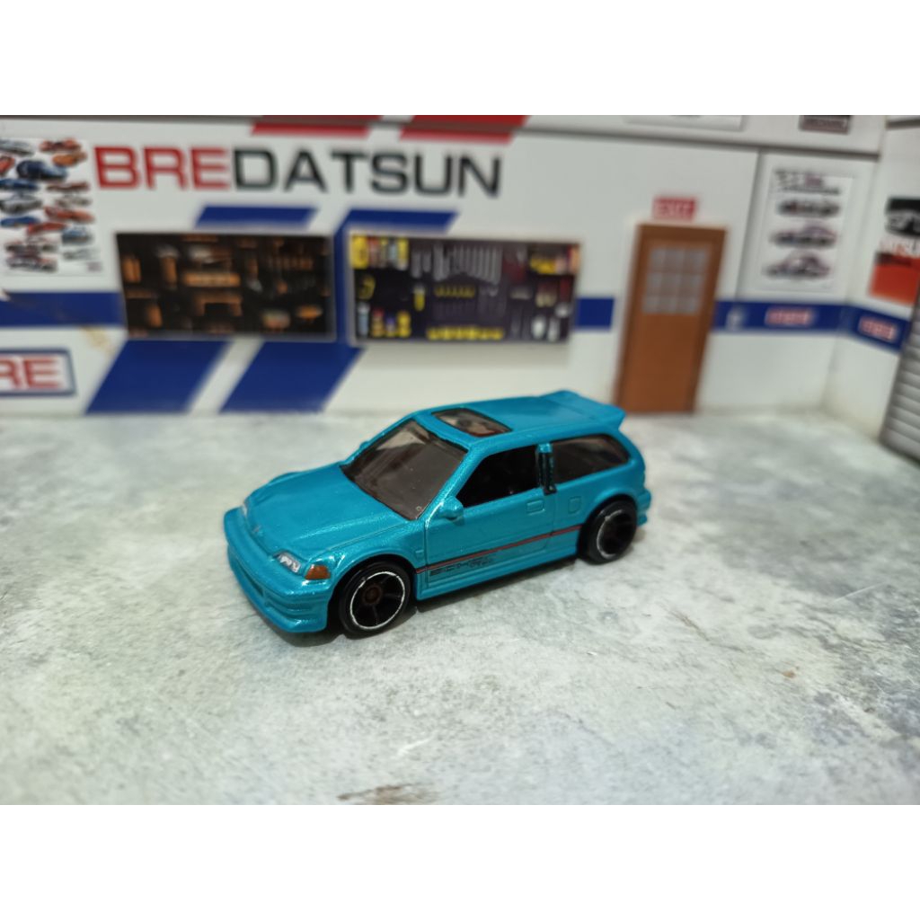 hotwheels honda civic ef hijau tosca loose