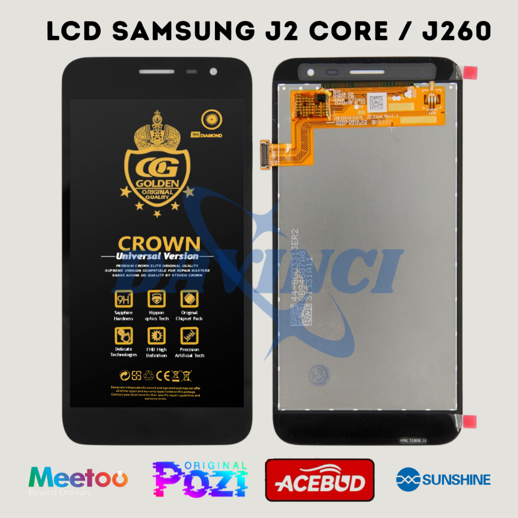 LCD SAMSUNG J2 CORE / (SAMSUNG GALAXY J2 CORE) / J260 TOUCHSCREEN FULLSET COMPLETE ORIGINAL