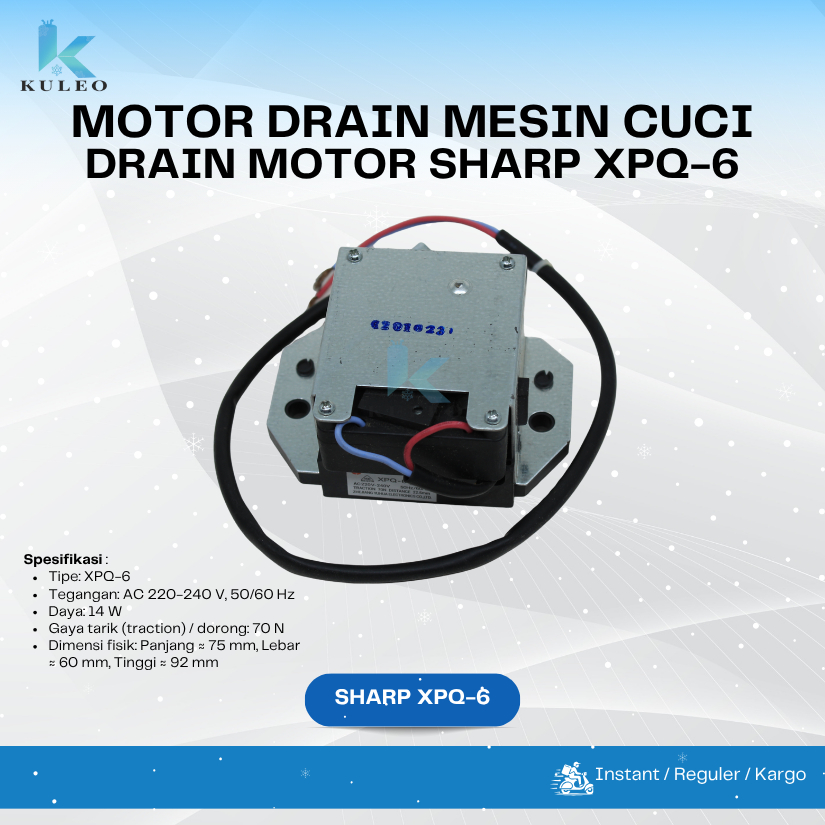 Drain Motor Mesin Cuci Sharp XPQ-6 - Motor Drain Sharp XPQ-6 - Drain Motor Sharp XPQ-6 Universal  - 