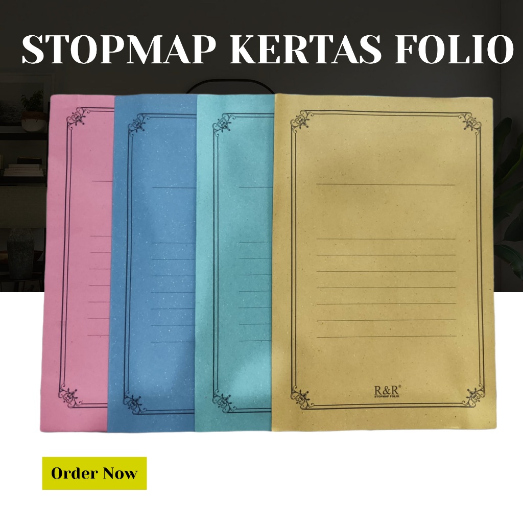 STOPMAP KERTAS FOLIO 1 PACK ISI 50 PCS/ MAP KERTAS