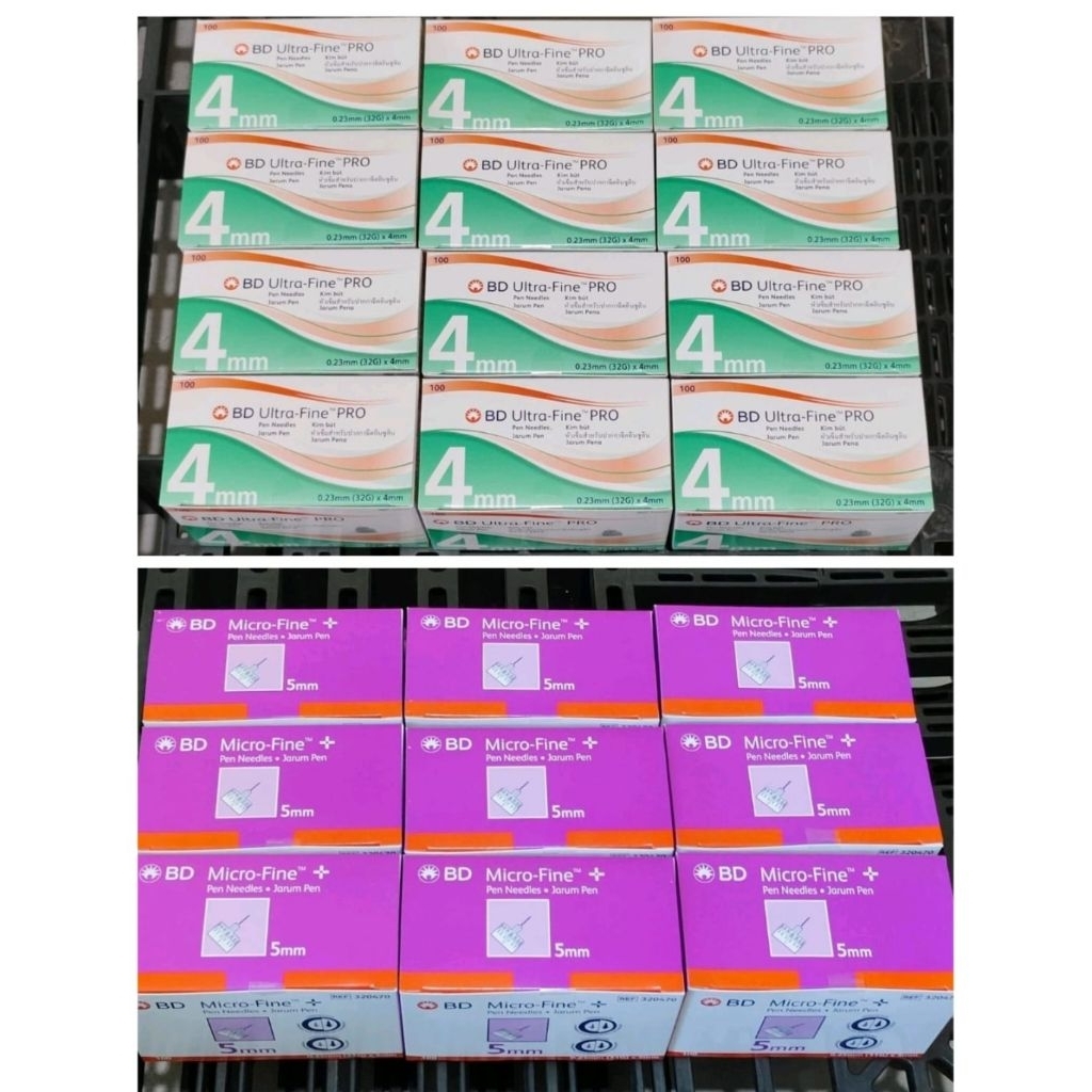 BD Microfine ungu & ultrafine hijau box 100 pcs