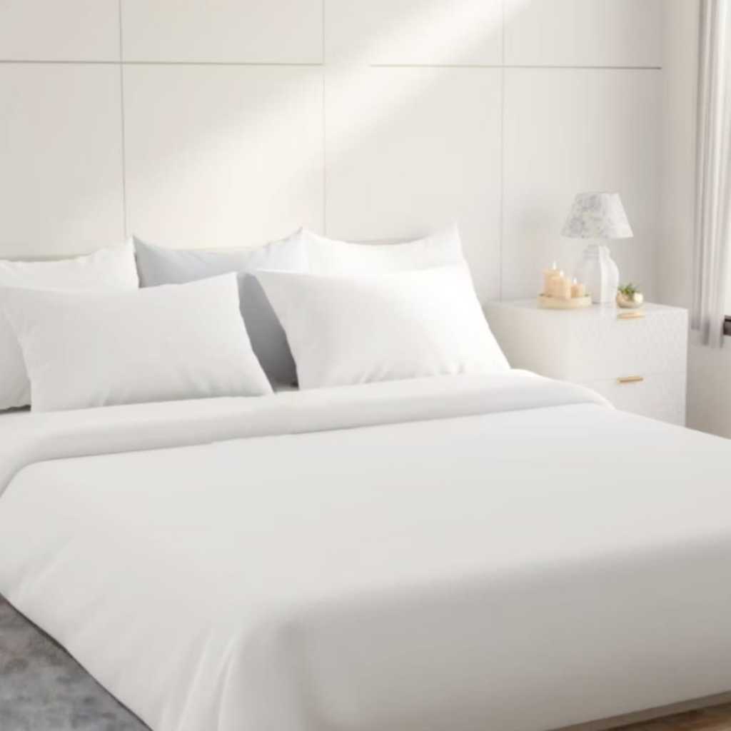 Quilt Cover 220x230 - TC300 White Duvet Cover Sarung Duvet Putih Hotel