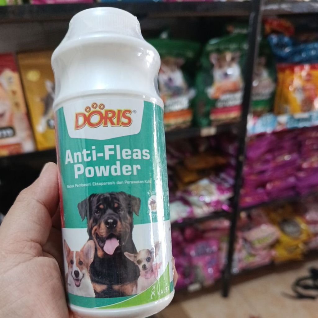 bedak kutu bedak doris untuk anjing dan kucing 100gr