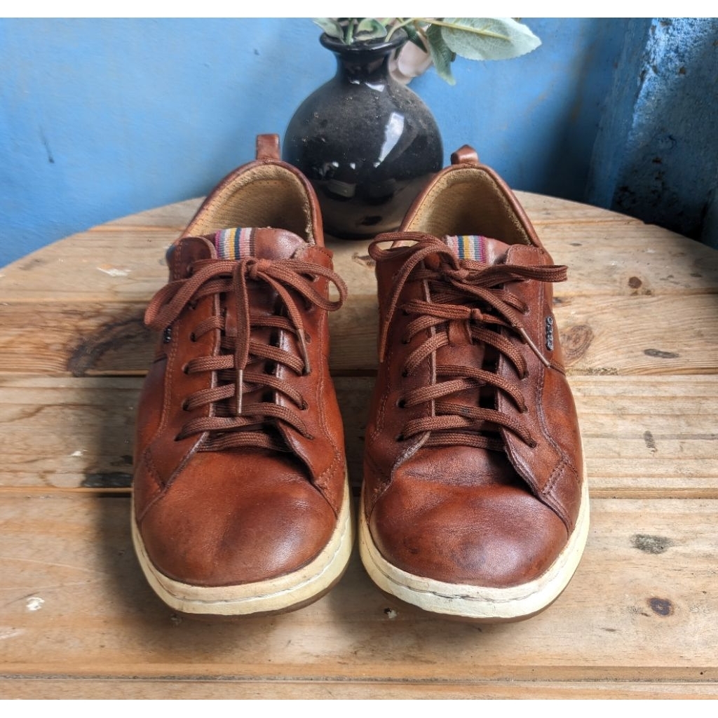 Sepatu Kulit Slip On Loafers Ecco Second Original