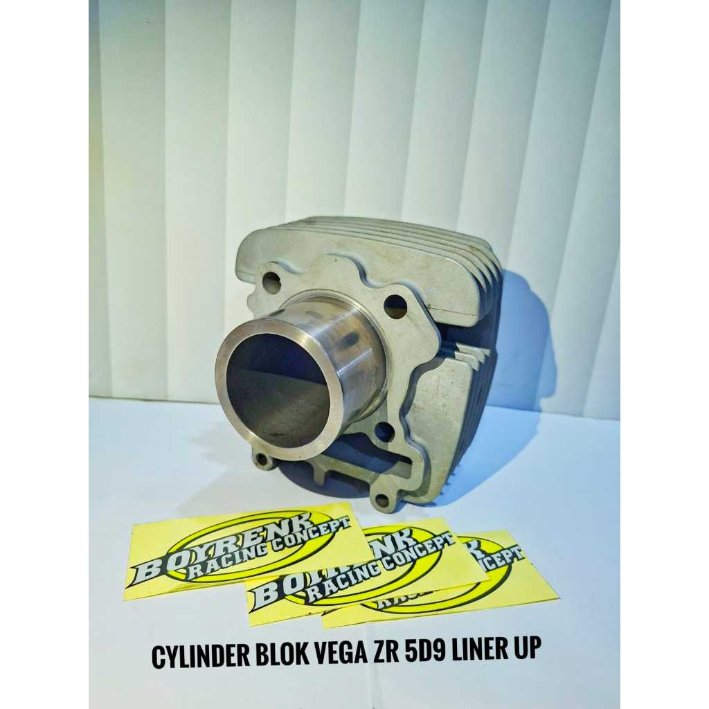 CYLINDER BLOK VEGA ZR 5D9 LINER LUAR 62 65 BORE UP SET PISTON / TANPA PISTON - BOYRENK