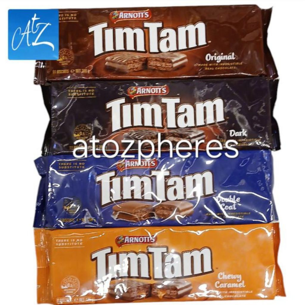 Biskuit lapis salut coklat asli dobel cokelat hitam rasa karamel Australia Australian ARNOTT'S ARNOT