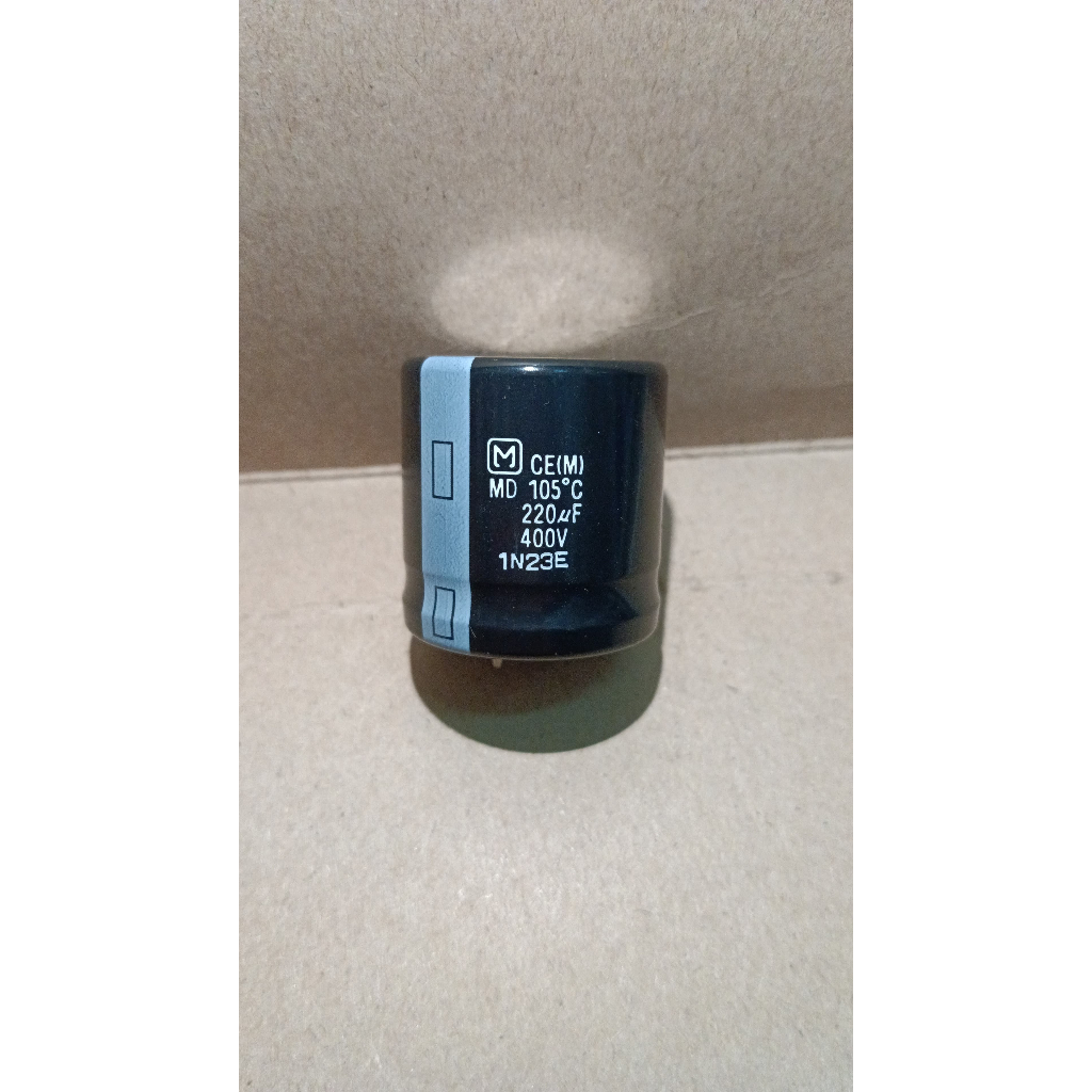 5964 kapasitor elco 220uf 220 uf 400v 400volt 400 volt panasonic