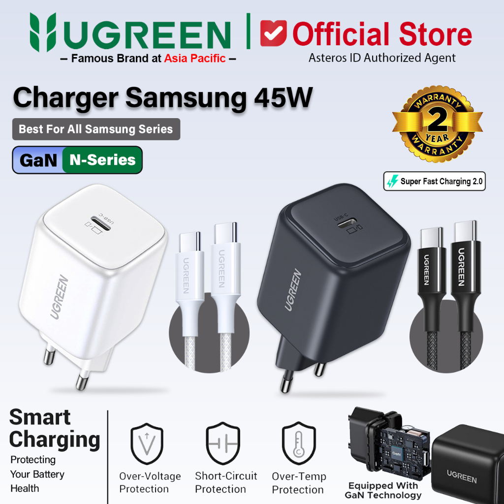 UGREEN GAN N Charger For Samsung USB C To USB C Super Fast Charging 45W 2.0
