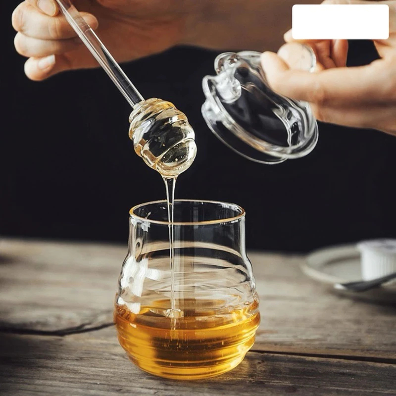 GELAS TEMPAT MADU DAN SELAI KACA BOROSILICATE GLASS 250ML - S2083 | BOTOL MADU DAN SELAI