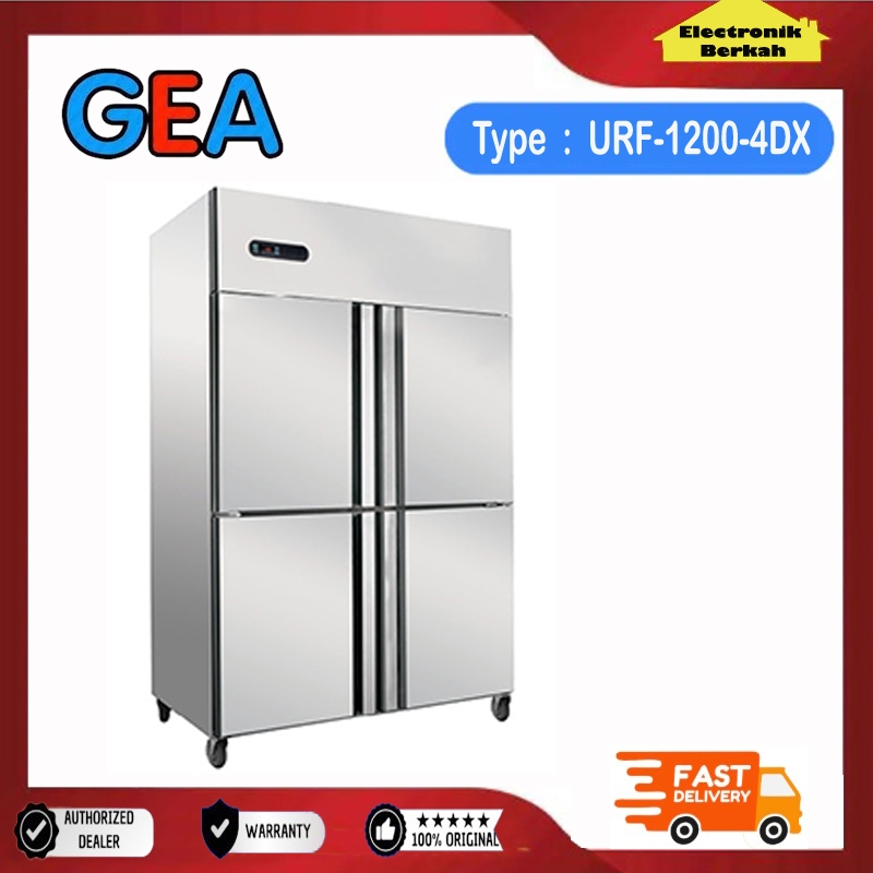 GEA URF 1200 4DX UPRIGHT Upright Freezer 4 Pintu Kapasitas 1000 Liter