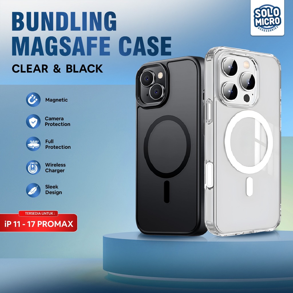 [BUNDLING] Migoz Magsafe Wireless Magnetic Case For iPhone 11 12 13 14 15 16 17 PRO MAX