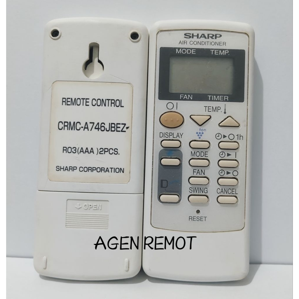 REMOT REMOTE AC SHARP CRMC-A746JBEZ SEKEN ORIGINAL