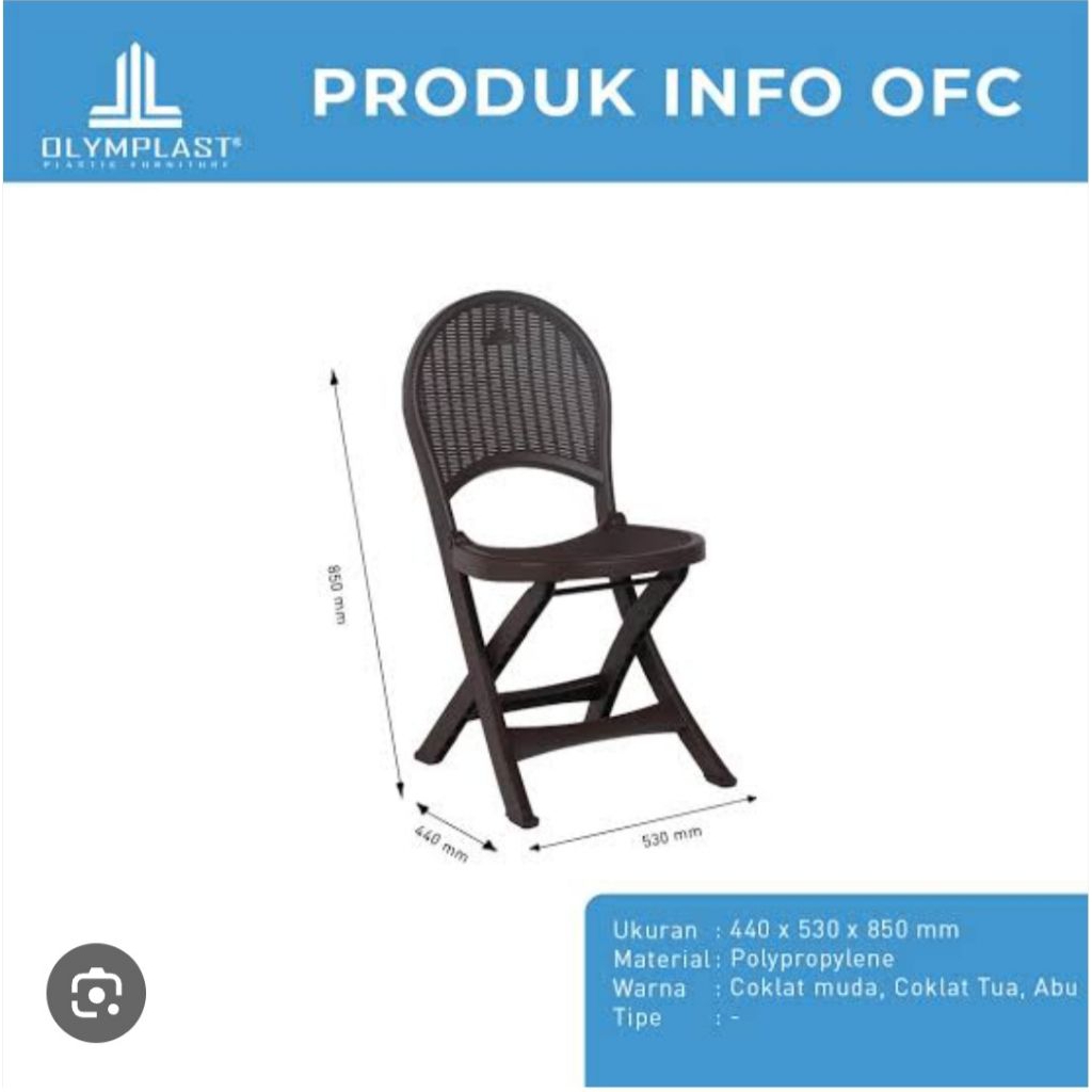 OLYMPLAST, OFC KURSI LIPAT