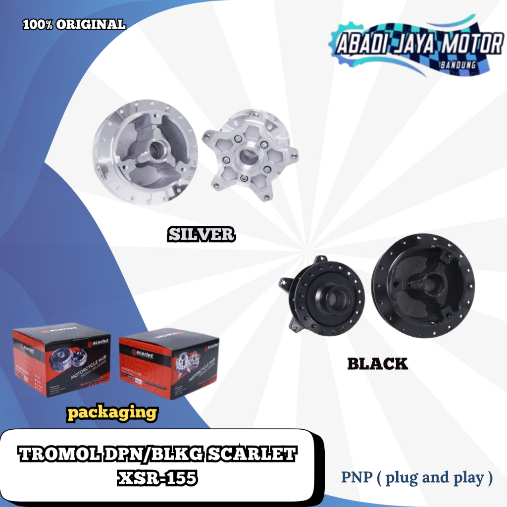 Scarlet Racing - Tromol Trombol Hub Depan Belakang Set XSR 155