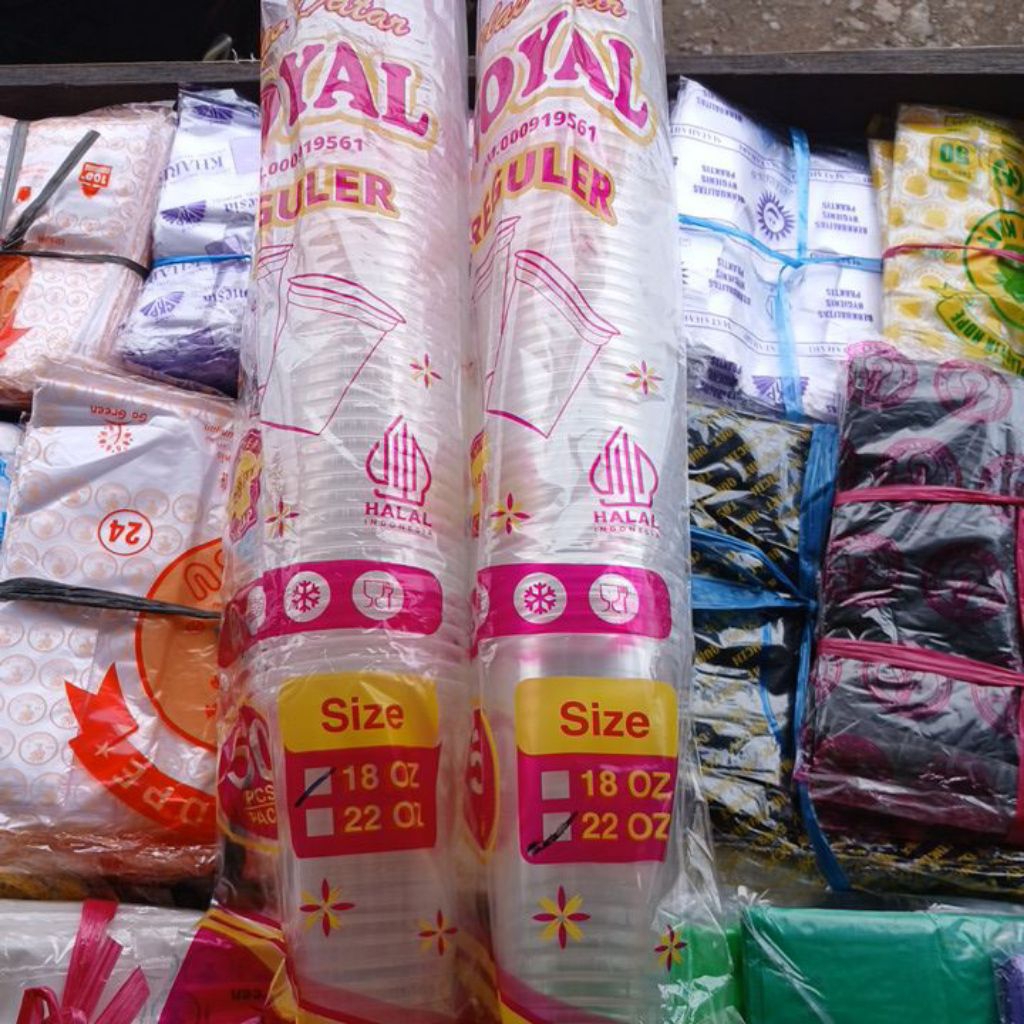 gelas cup 18 oz,22 oz