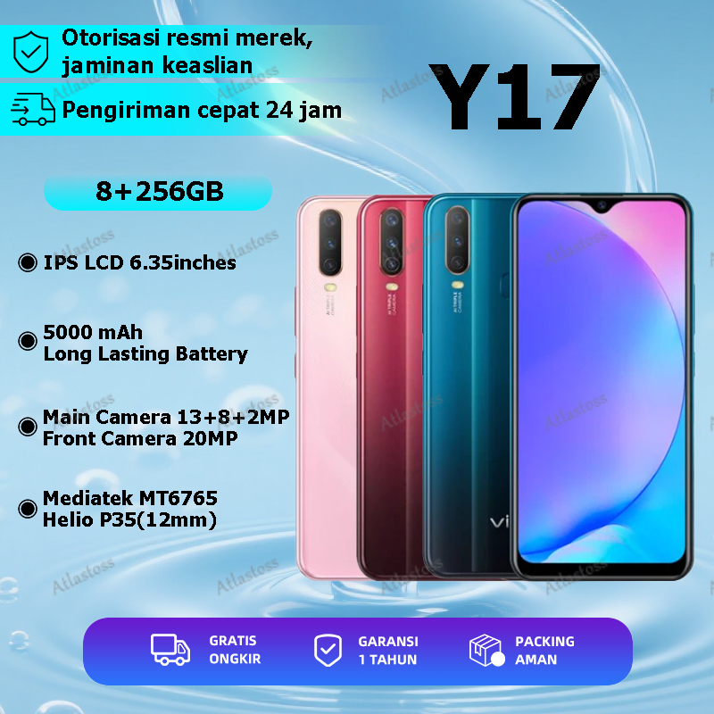 Handphone VIVO Y17 RAM 8GB+256GB 5000 mAh 6.35 inches Battery